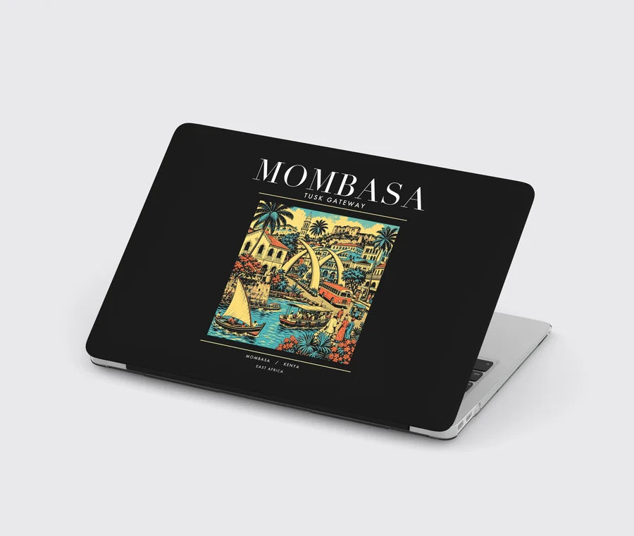 MOMBASA - Poster - MacBook Case - Black