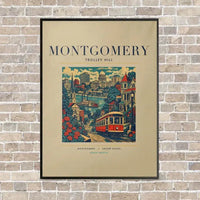 Thumbnail for MONTGOMERY - Poster - Canvas Framed - Beige