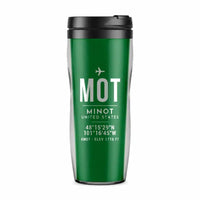 Thumbnail for Minot International Airport (MOT) Travel Mugs - ID Tag - Plastic (No Holder) - Green