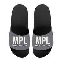 Thumbnail for Montpellier–Méditerranée Airport (MPL) Slippers & Flip Flops - Slippers - Sport - Code - Gray