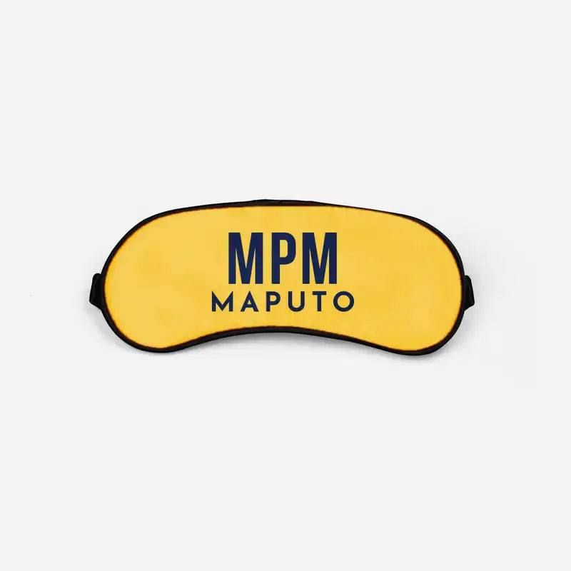 Maputo International Airport (MPM) Sleep Masks - Sleep Mask - Code - Yellow
