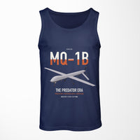 Thumbnail for MQ-1B Predator design on dark blue tank top