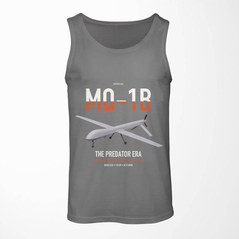 MQ-1B Predator design on gray tank top