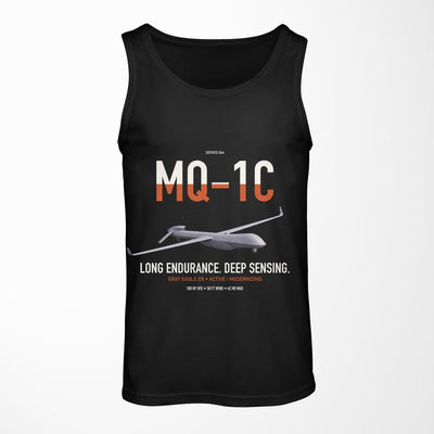 MQ-1C Gray Eagle ER design on black tank top