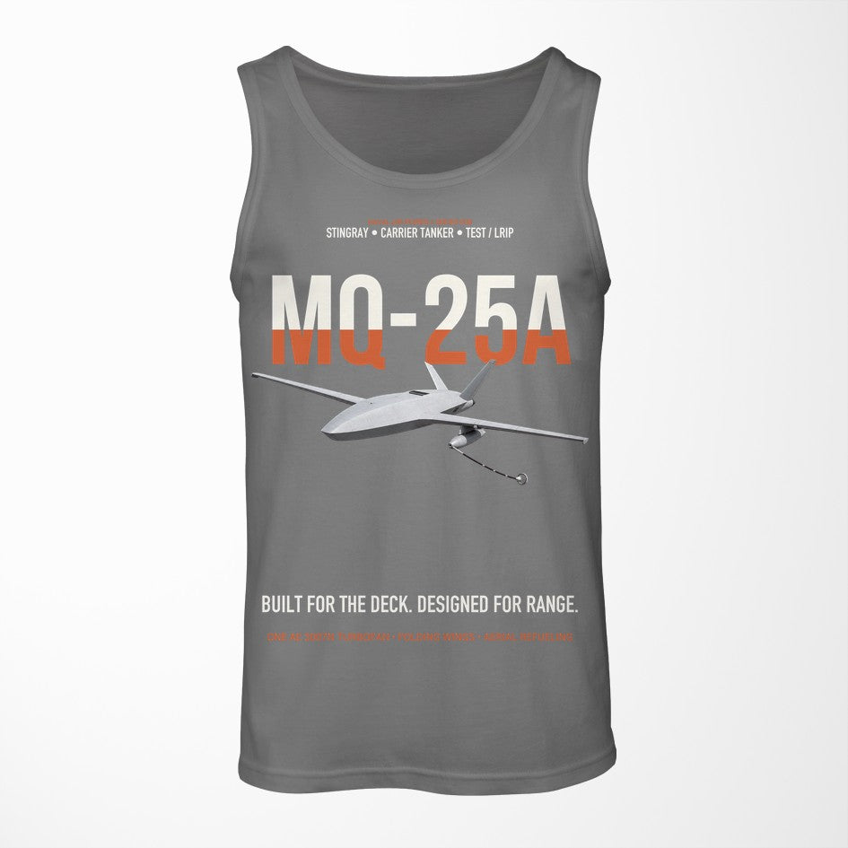 MQ-25A STINGRAY design on gray tank top