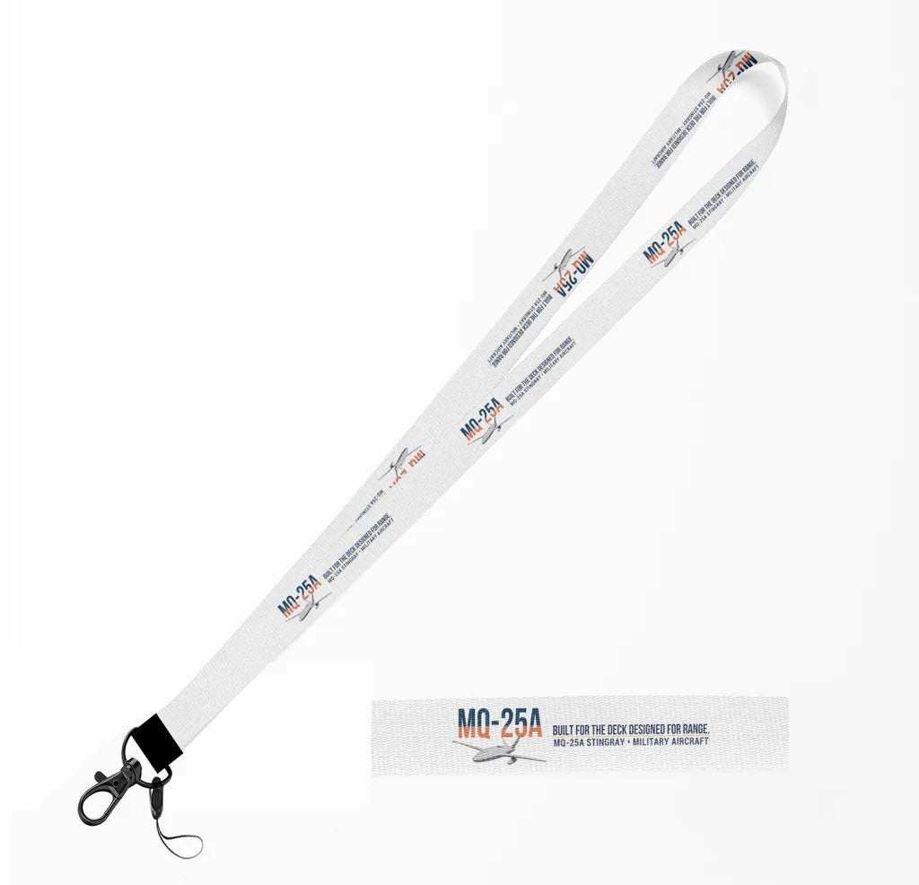 MQ-25A Stingray lanyard - white