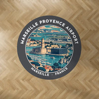 Thumbnail for Marseille Provence Airport (MRS) Carpets - Carpet Round - Badge - Dark Gray