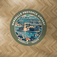 Thumbnail for Marseille Provence Airport (MRS) Carpets - Carpet Round - Badge - Green Army
