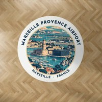 Thumbnail for Marseille Provence Airport (MRS) Carpets - Carpet Round - Badge - White