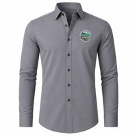 Thumbnail for Plaine Magnien Sir Seewoosagur Ramgoolam International Airport (MRU) Shirts - Long Sleeve Shirt - Badge - Gray