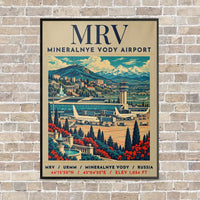 Thumbnail for MRV - Poster - Canvas Framed - Beige