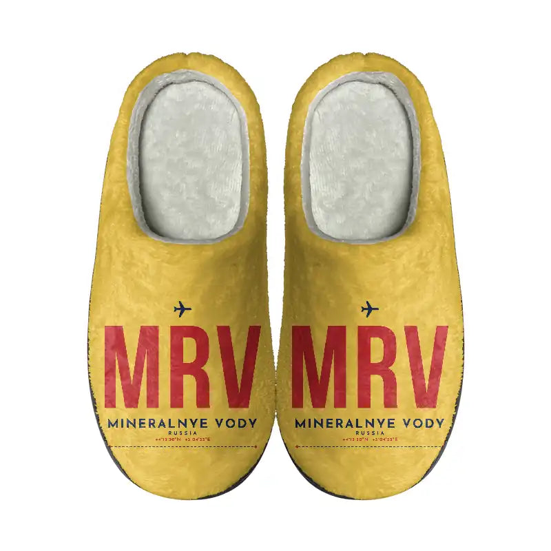 Mineralnye Vody Airport (MRV) Slippers & Flip Flops - Slippers - Cotton - Code - Same - Yellow