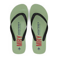 Thumbnail for Monterey Regional Airport (MRY) Slippers & Flip Flops - Slippers - Flip Flops - Code - Light Green