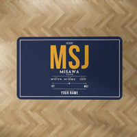 Thumbnail for Misawa Air Base (MSJ) Carpets - Carpet Rectangle - ID Tag + Name - Dark Blue