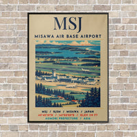 Thumbnail for MSJ - Poster - Canvas Framed - Beige