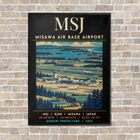 Thumbnail for MSJ - Poster - Canvas Framed - Black