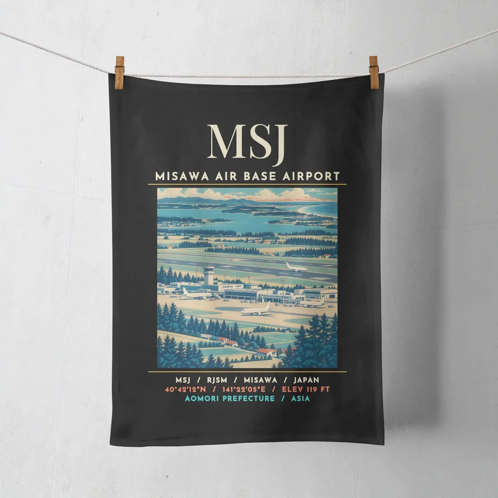 MSJ - Poster - Towel - Black