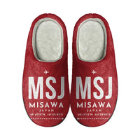 Thumbnail for Misawa Air Base (MSJ) Slippers & Flip Flops - Slippers - Cotton - Code - Same - Red