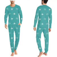 Thumbnail for Muscle Shoals Northwest Alabama Regional Airport (MSL) Pajamas - Men Pajamas - Turquoise