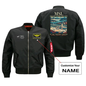 Muscle Shoals Northwest Alabama Regional Airport (MSL) Bomber Jacket