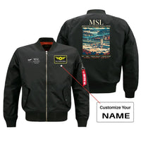 Thumbnail for MSL - Poster - Bomber Jacket - Black + NAME