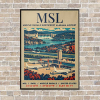 Thumbnail for MSL - Poster - Canvas Framed - Beige