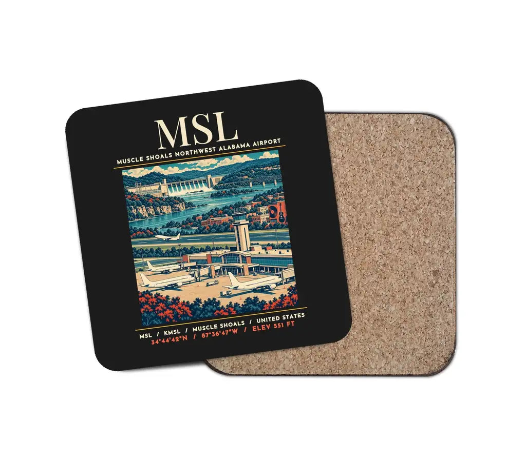 MSL - Poster - Coaster - Black