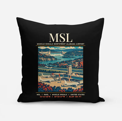 MSL - Poster - Pillow - Black