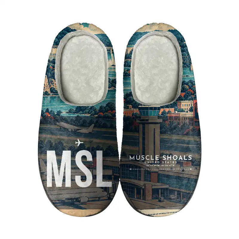 Muscle Shoals Northwest Alabama Regional Airport (MSL) Slippers & Flip Flops - Slippers - Cotton - Scene - Different
