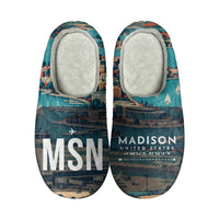 Thumbnail for Dane County Regional Airport Madison (MSN) Slippers & Flip Flops - Slippers - Cotton - Scene - Different