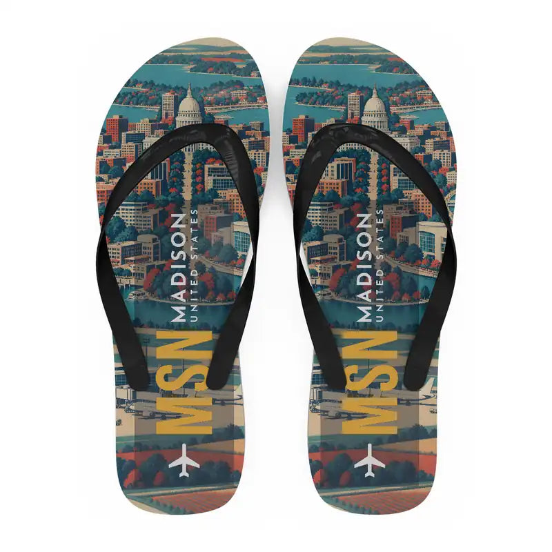 Dane County Regional Airport Madison (MSN) Slippers & Flip Flops - Slippers - Flip Flops - Scene