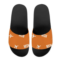 Thumbnail for Dane County Regional Airport Madison (MSN) Slippers & Flip Flops - Slippers - Sport - Pattern - Orange