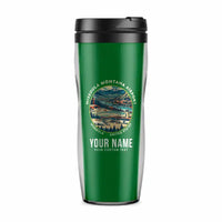 Thumbnail for Missoula Montana Airport (MSO) Travel Mugs - Badge + Name - Plastic (No Holder) - Green
