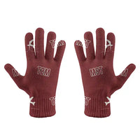 Thumbnail for Maastricht Aachen Airport (MST) Gloves - Gloves - Full - Pattern - Dark Red