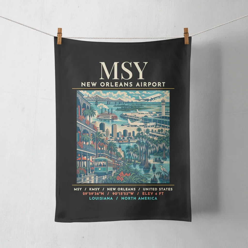 MSY - Poster - Towel - Black