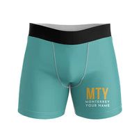 Thumbnail for Monterrey International Airport (MTY) Men Boxers - Code + Name - Turquoise