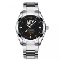 Thumbnail for Monterrey International Airport (MTY) Aviator Watches - Classic - Black - Stainless Steel Band - For Men