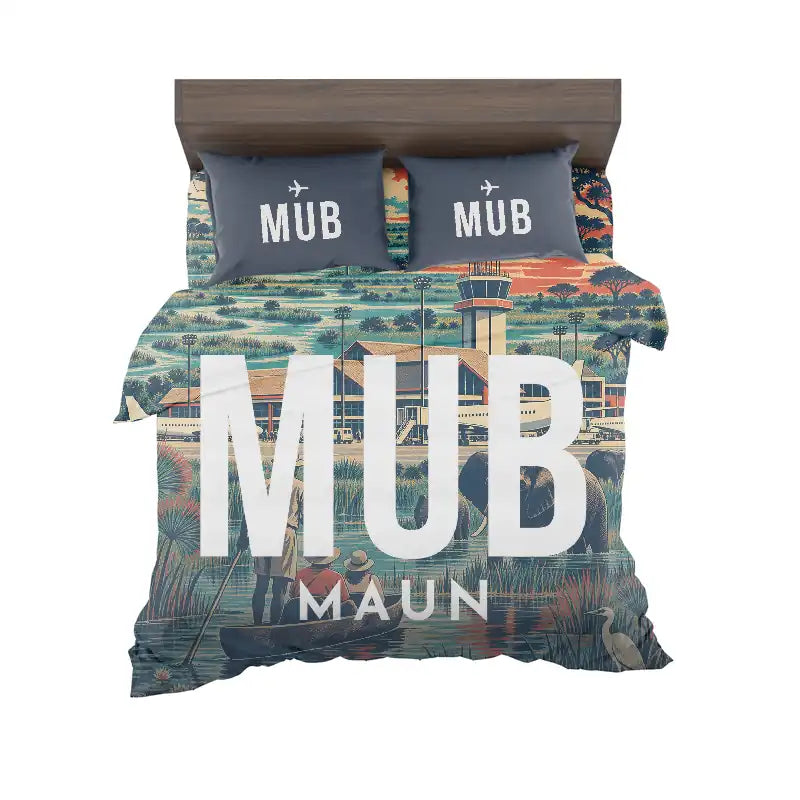 Maun International Airport (MUB) Bedding Sets & Blankets - Bedding Set - Scene