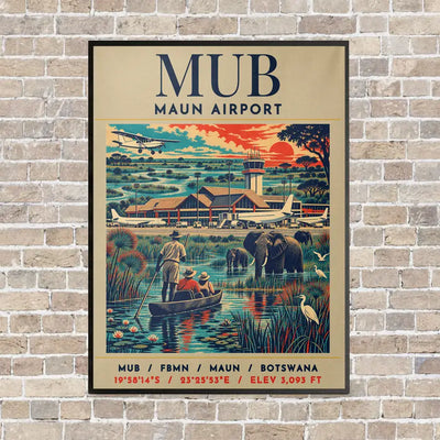 MUB - Poster - Canvas Framed - Beige