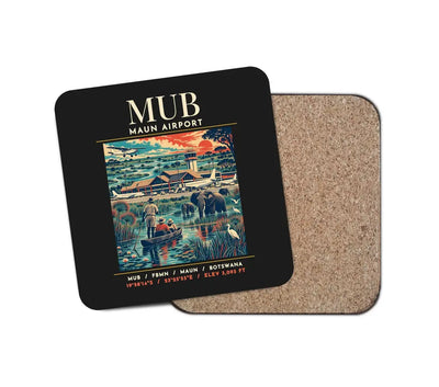 MUB - Poster - Coaster - Black