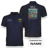 Thumbnail for MUC - Poster - Double-Side Polo - Navy Blue + Name