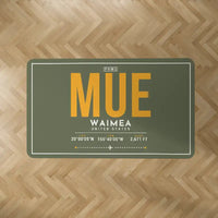 Thumbnail for Waimea Kohala Airport (MUE) Carpets - Carpet Rectangle - ID Tag - Green Army