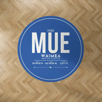 Thumbnail for Waimea Kohala Airport (MUE) Carpets - Carpet Round - ID Tag - Blue