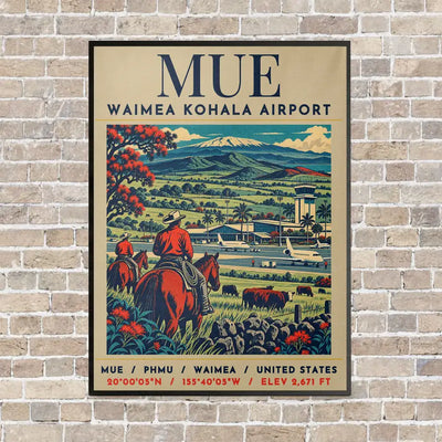 MUE - Poster - Canvas Framed - Beige