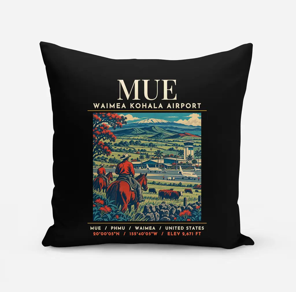 MUE - Poster - Pillow - Black