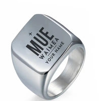 Thumbnail for Waimea Kohala Airport (MUE) Rings - Ring - Silver + Name
