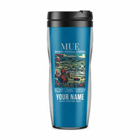 Thumbnail for Waimea Kohala Airport (MUE) Travel Mugs - Poster + Name - Plastic (No Holder) - Light Blue