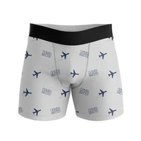 Thumbnail for Carrasco General Cesareo L. Berisso International Airport (MVD) Men Boxers - Pattern - Light Gray