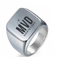 Thumbnail for Carrasco General Cesareo L. Berisso International Airport (MVD) Rings - Ring - Silver