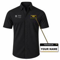 Thumbnail for Carrasco General Cesareo L. Berisso International Airport (MVD) Shirts - Short Sleeve Shirt - Front - Black + NAME
